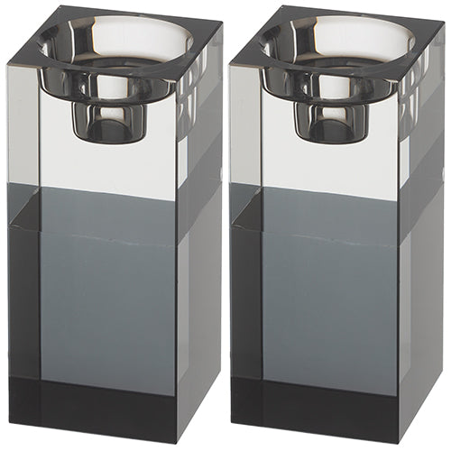 Pair of Crystal Elegant Candlesticks