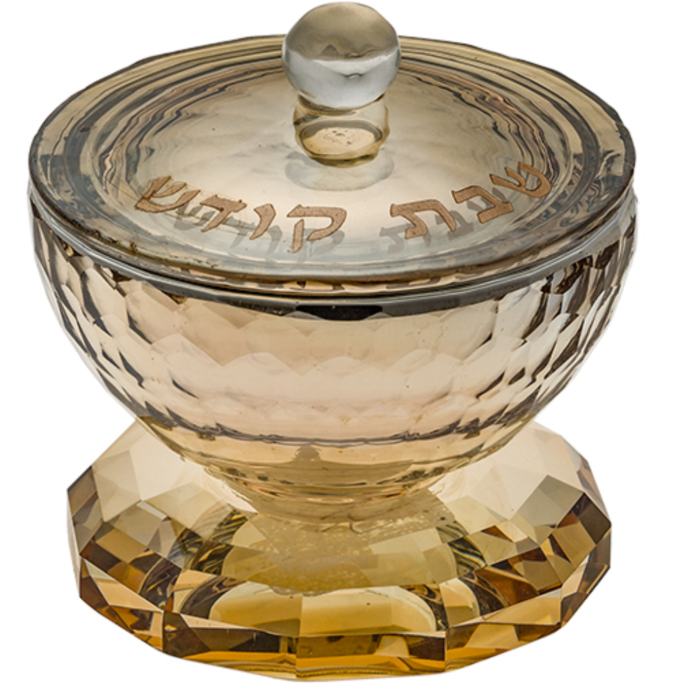 Crystal Salt & Pepper Holders - Gold