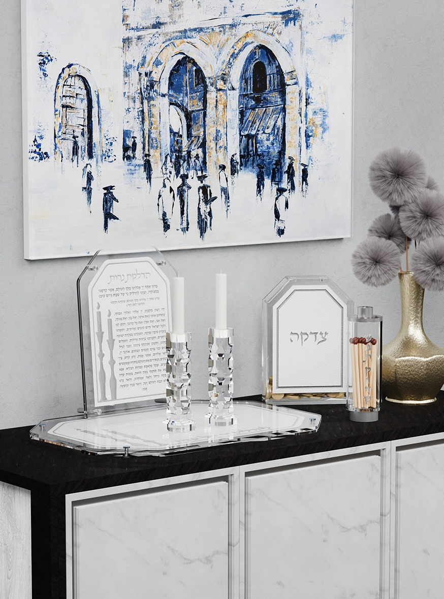 Leatherite Hadlakos Neiros Tray (Silver)