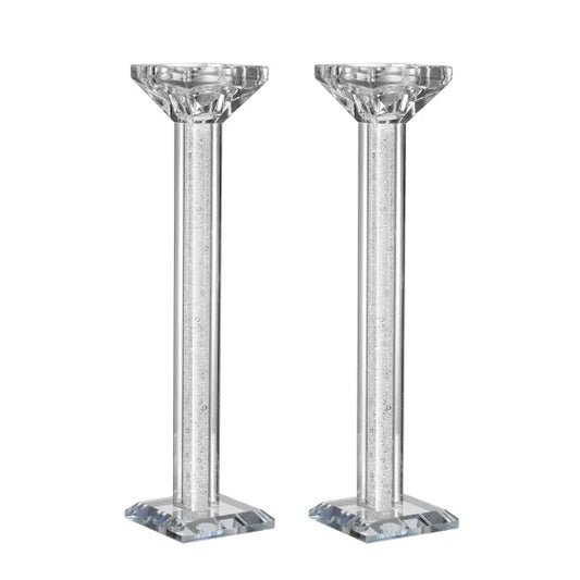 Crystal Candlesticks with Mirror Filling
