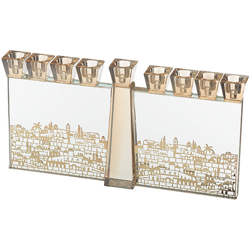 Rectangular Crystal Menorah