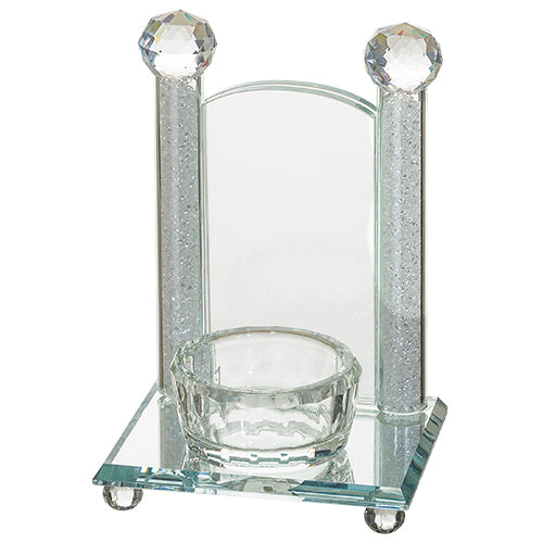 Crystal Memorial (Yahrzeit) Candle Holder