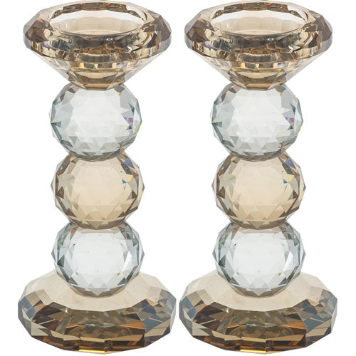 Pair of Crystal Candlesticks