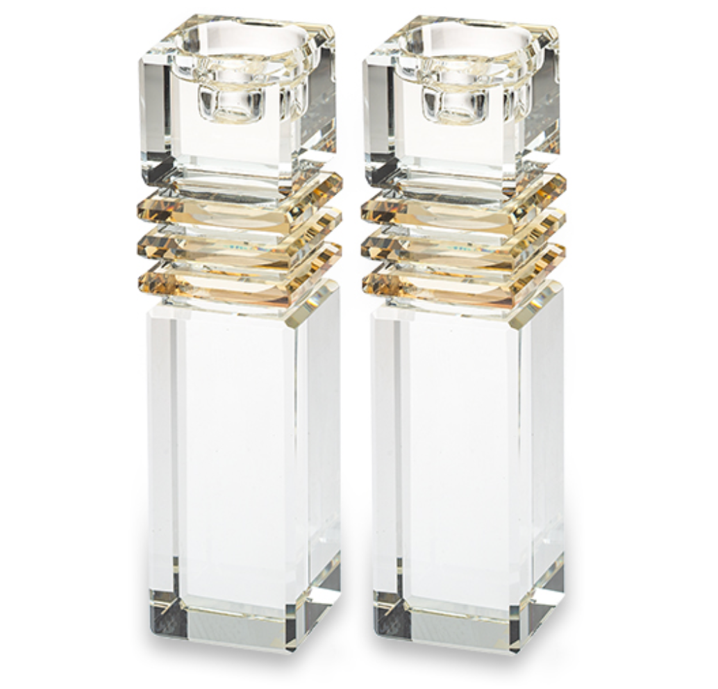 Crystal Candlesticks 17cm