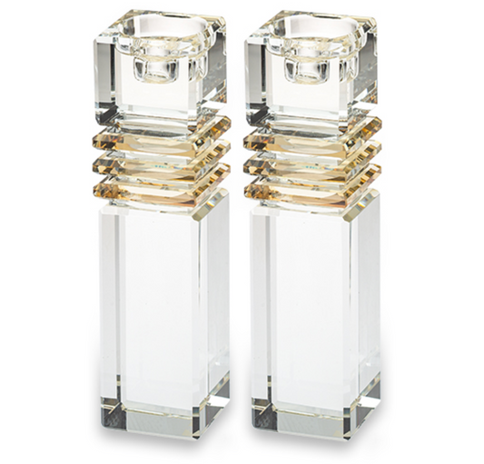 Crystal Candlesticks 17cm