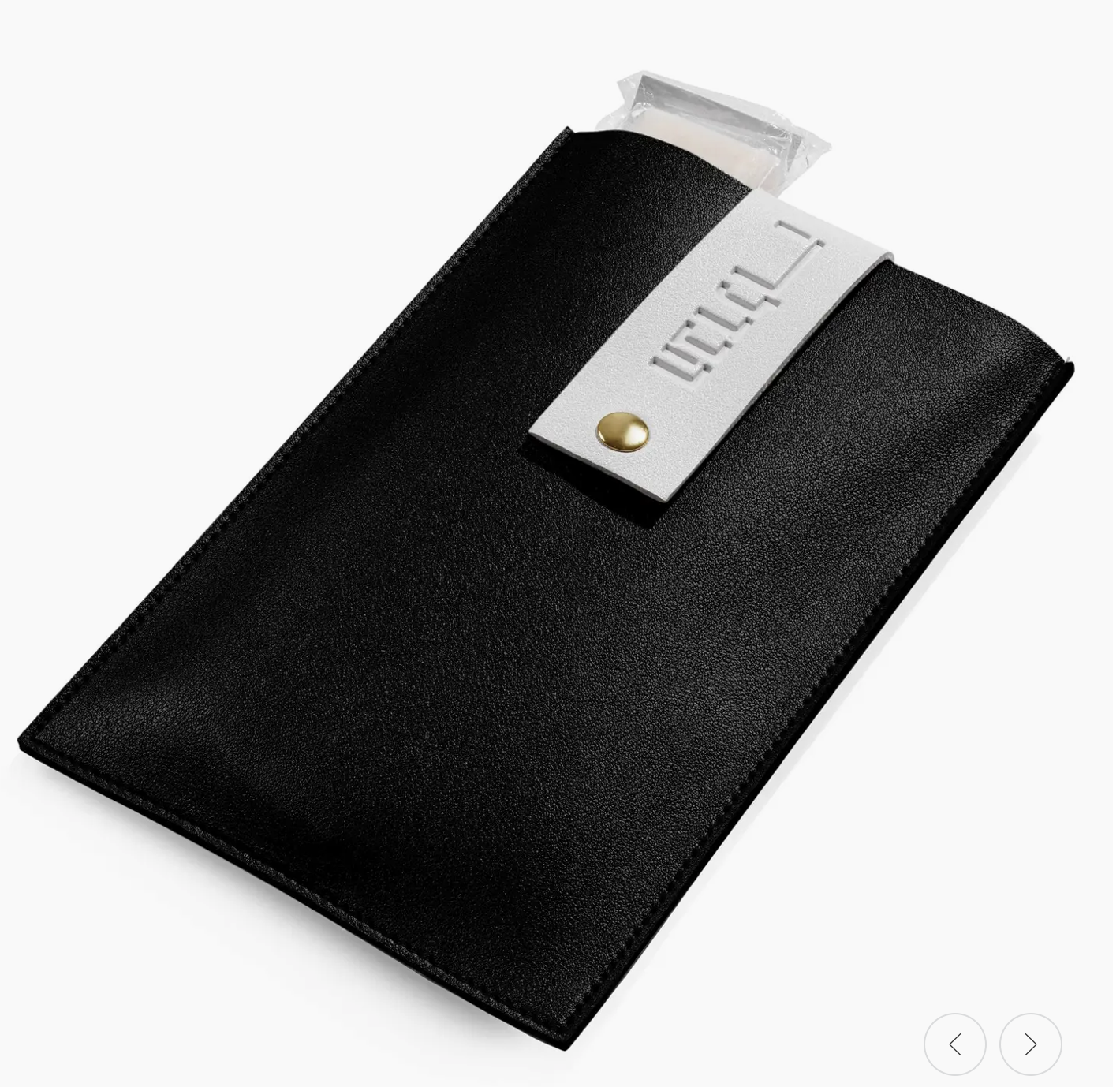 Leather Pouch Havdala Set - Ashkenaz