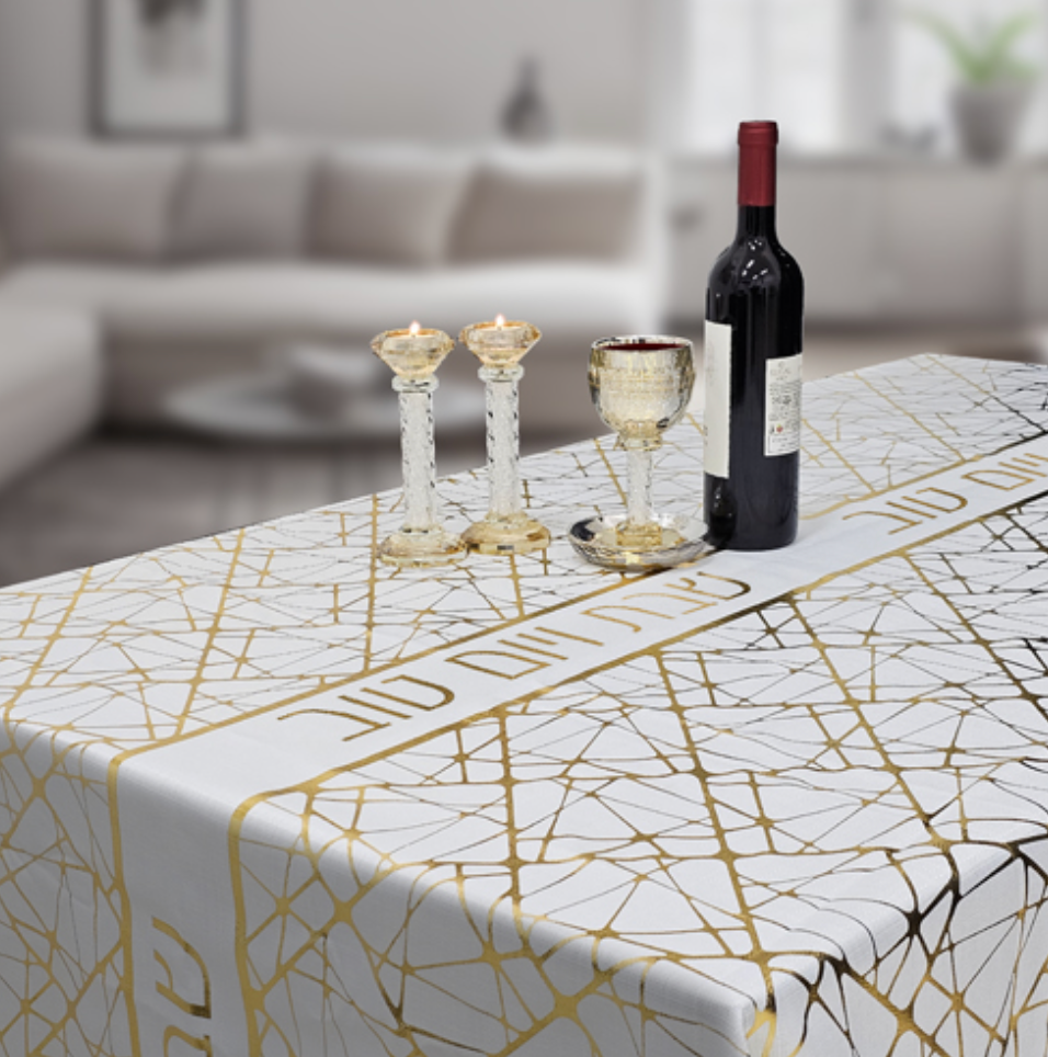 Elegant Tablecloth 140*350cm - Gold Printing