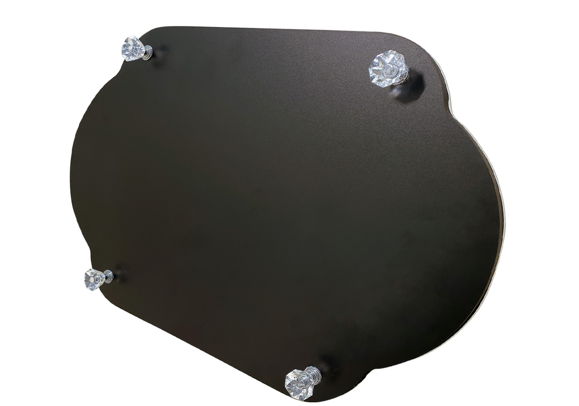 Glass Challah Tray with Salt Holder